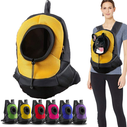 1pc Pet Backpack Carrier Padded Shoulder Breathable Mesh for Dog Cat Travel Tote Bag For Travel or Outdoor | Choose Your Favorite Colors!