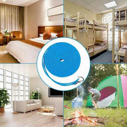 5m Nylon Hanging Rope Home Storage Clotheslines Outdoor Drying Rack Clothesline Non-slip Washing Clothes Hangers Line Rope [BB-22]