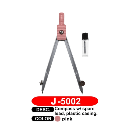 JOY Compass with spare lead Plastic casing, Compass Set with Lead Refill