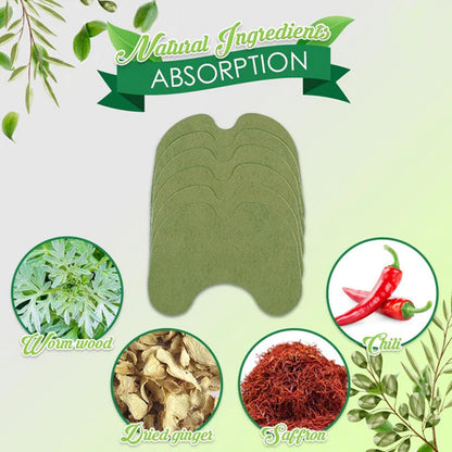 Herbal Knee Pain Relief Patches - Reduces Inflammation, Boosts Circulation, Multi-Area Use (10 Pcs)