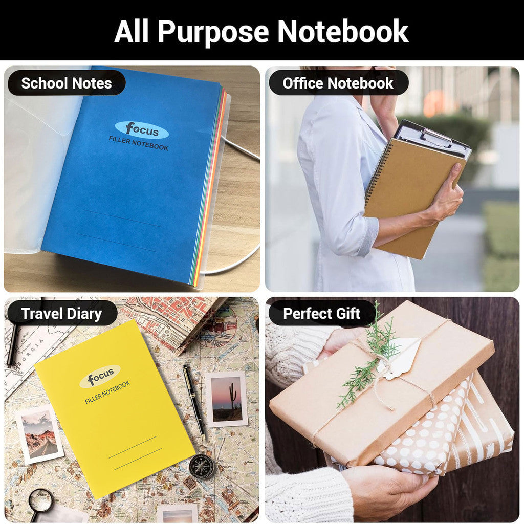 Costa verde Binder Notebook with 10 Colorful Filler Notebooks Lined Pages for School Notes Journal