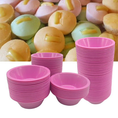 Plastic Puto Molder Set – 12 & 50 Pcs | Food-Grade Cups for Puto, Kutsinta, Steamed Rice Cakes | Small to XL Sizes