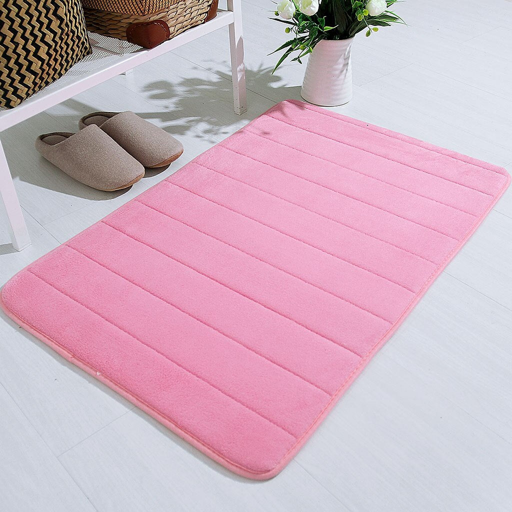 Soft Memory Foam Bath Mat - Absorbent, Non-Slip, Quick-Dry Floor Rug for Bathroom, Bedroom, Doorway & Home Use