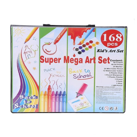 Color Marker Water Color Color Pen Set Colorful Pencil Wax Crayon and Oil Painting Brush Children Drawing Pen Tool Set Art Drawing Set Kids Gift Size:(150pcs\set)(168pcs\set)