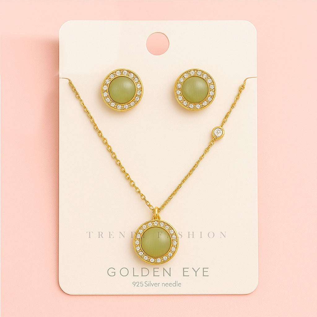 Jewelry Set for Women - Fashion Jewelry Silver/Gold Plated Necklace and Earrings Set