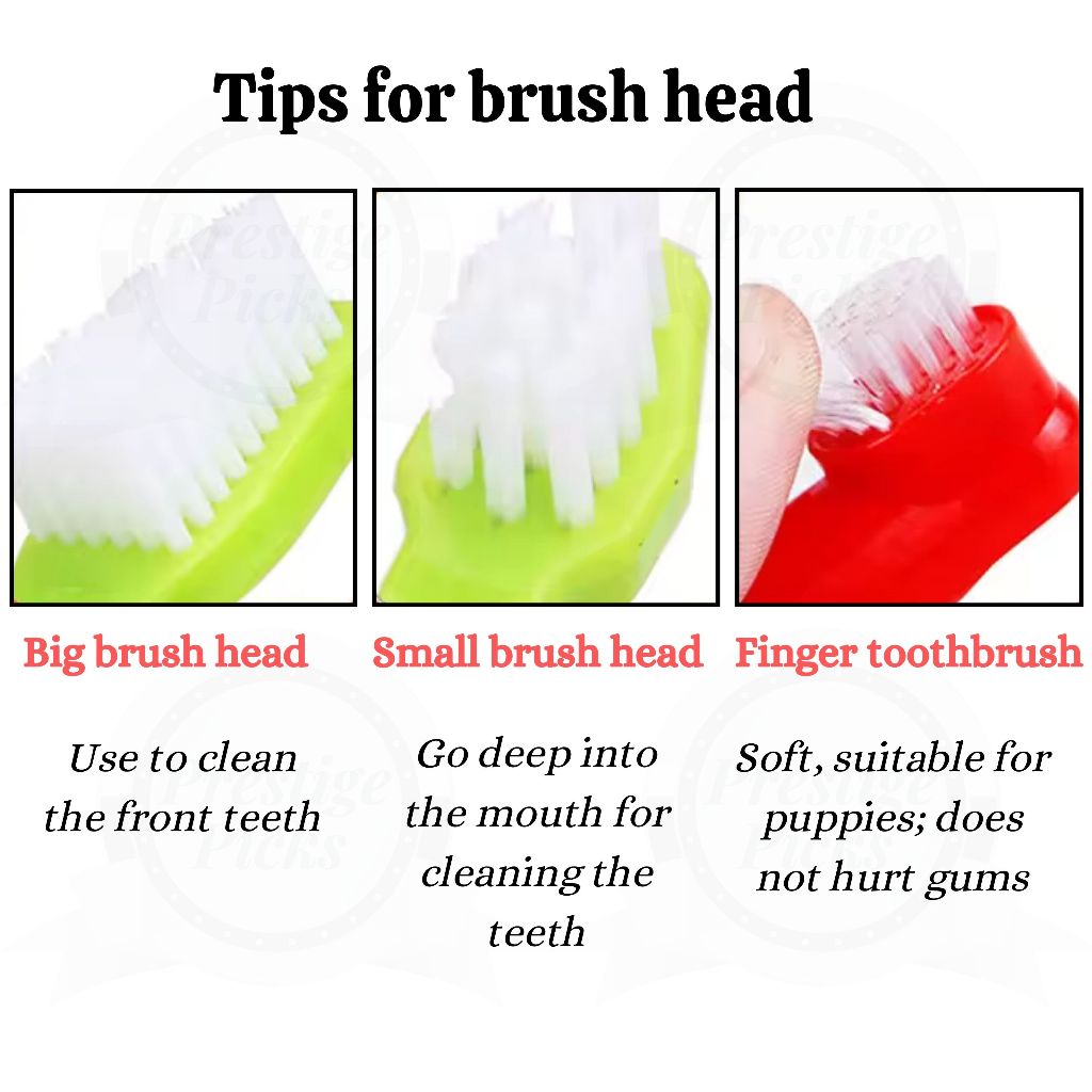 Pet Dental Care Kit for Dog Cat Puppy Toothbrush Toothpaste Set Teeth Oral Cleaning Bad Breath Care