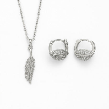 Jewelry Set for Women - Fashion Jewelry Silver/Gold Plated Necklace and Earrings Set