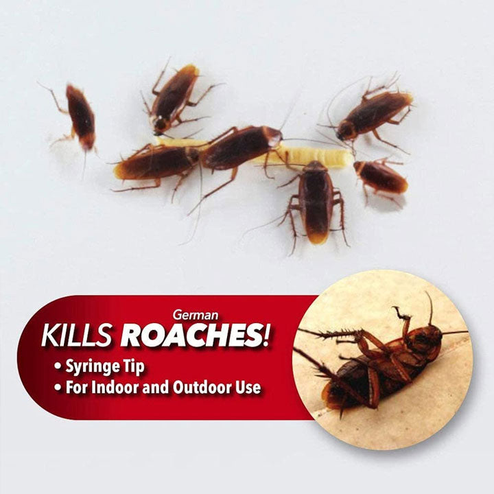 1pc Cockroach Killer Gel 5g Ready-to-Use Cockroach Gel Bait - Outdoor & Indoor Roach Killer with Syringe Applicator
