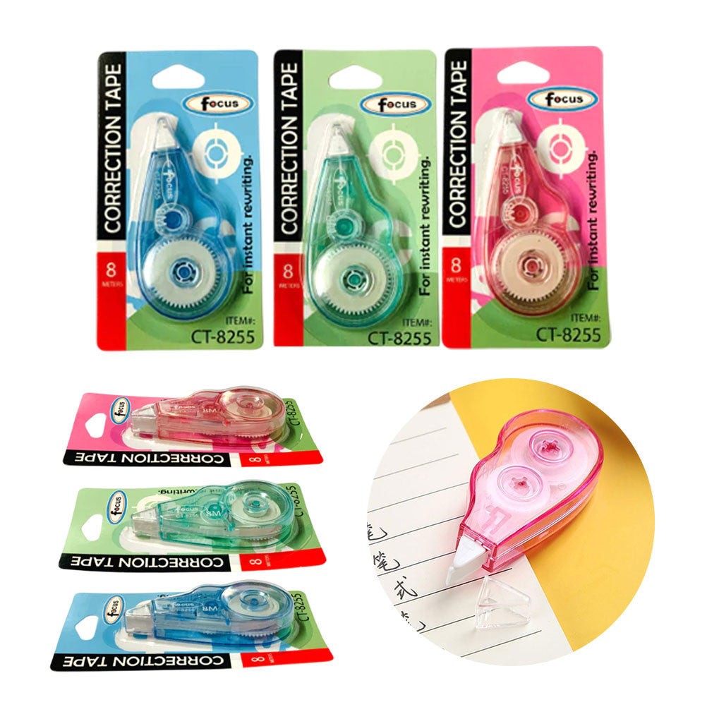Costa Verde 1pc Correction Tape 5m 8m 10m 12m Length,  Instant Rewriting, School Office Supplies