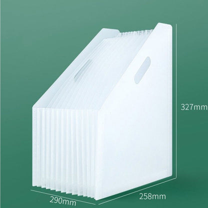 A4 Size 13 School and Office Paper Organizer, File Folder Document Storage Holder, Multilayer Expansion Box - 1Pc