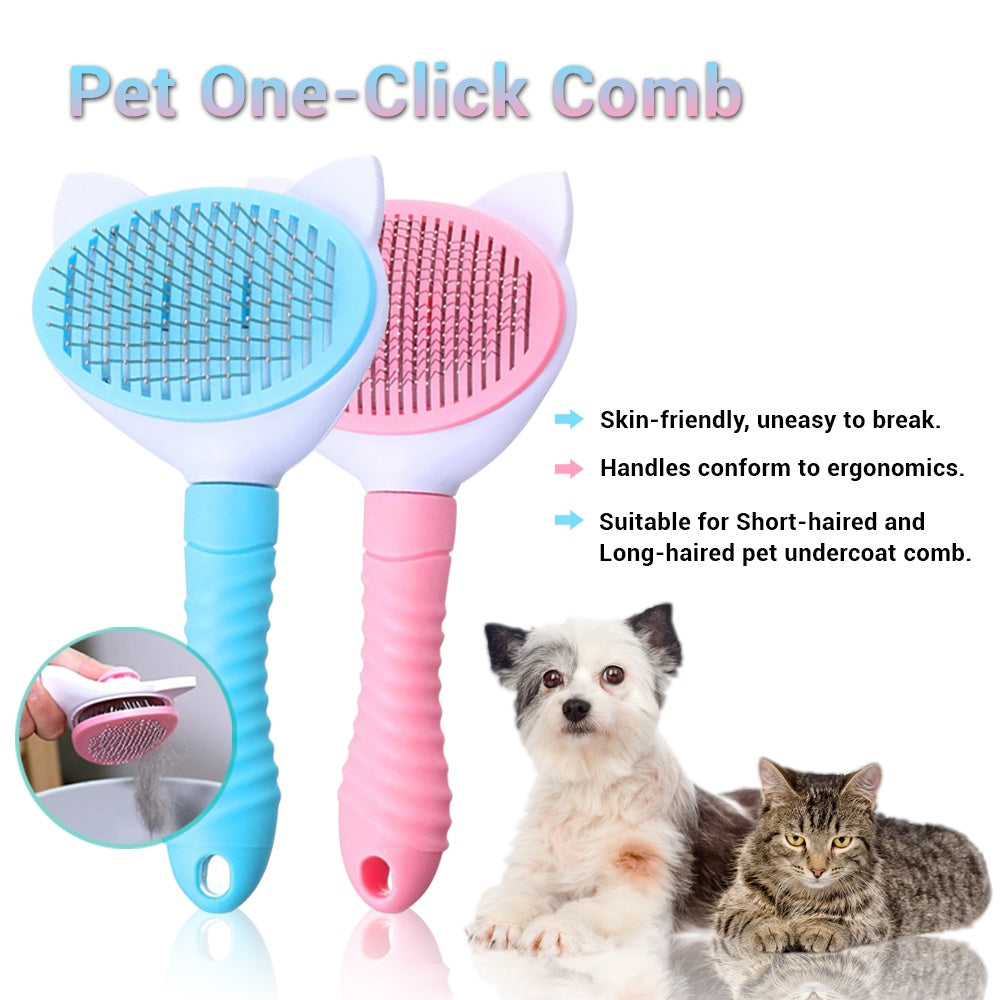 Pet Dog and Cat shedding Brush Hair Remover , Easy Pet Fur Remover for Cat and Dog