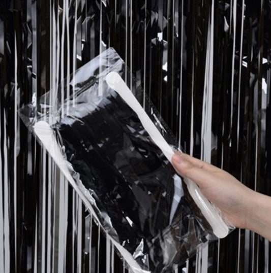 Metallic Foil Curtain Tinsel Backdrop Party Decoration - Shiny Fringe Curtain for Birthday, Wedding, Event, Photo Booth