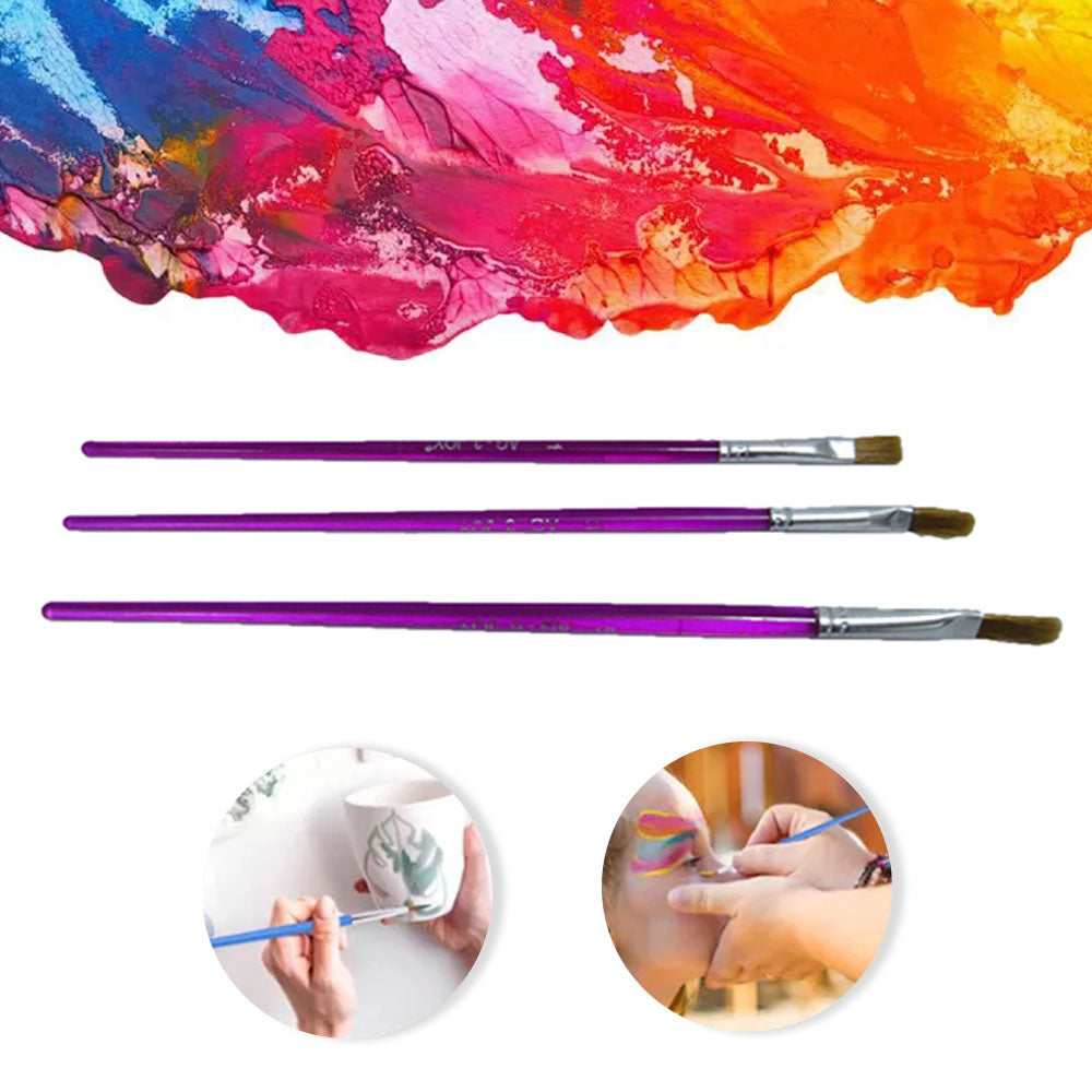 JOY Painting Brush Set | Artist & Beginner Brushes | Acrylic, Oil, Watercolor | Art Supplies