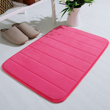Soft Memory Foam Bath Mat - Absorbent, Non-Slip, Quick-Dry Floor Rug for Bathroom, Bedroom, Doorway & Home Use