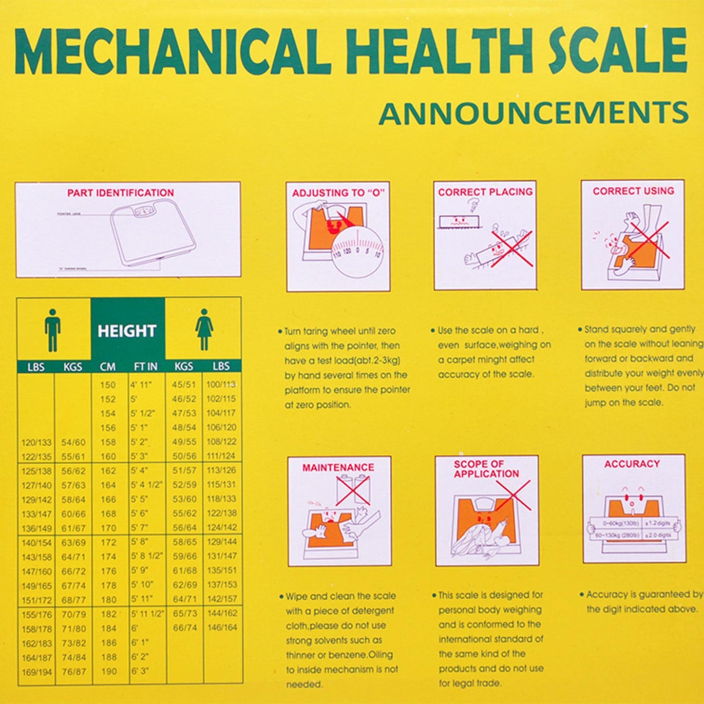 Mechanical Health Weighing Scale Announcement