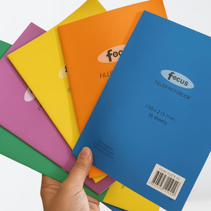 Costa Filler Notebook 1pc 150x215mm 16 Sheets Colored Cover Lined Paper for School Office Supplies