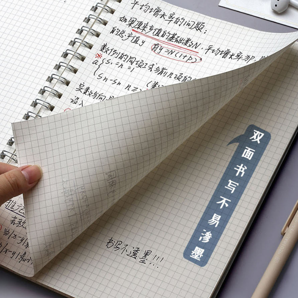 A5 A6 B5 Spiral book coil Notebook To-Do Lined Blank Grid Paper Journal Diary Sketchbook For School Supplies Stationery