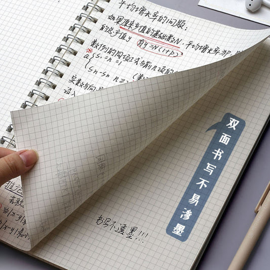 A5 A6 B5 Spiral book coil Notebook To-Do Lined Blank Grid Paper Journal Diary Sketchbook For School Supplies Stationery