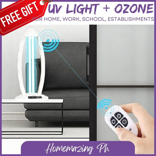LED AC220V UV Sterilizer Light with Plug, 38W with Remote Control 3 Gear Timing