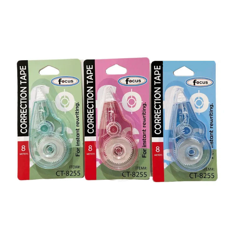 Costa Verde 1pc Correction Tape 5m 8m 10m 12m Length,  Instant Rewriting, School Office Supplies
