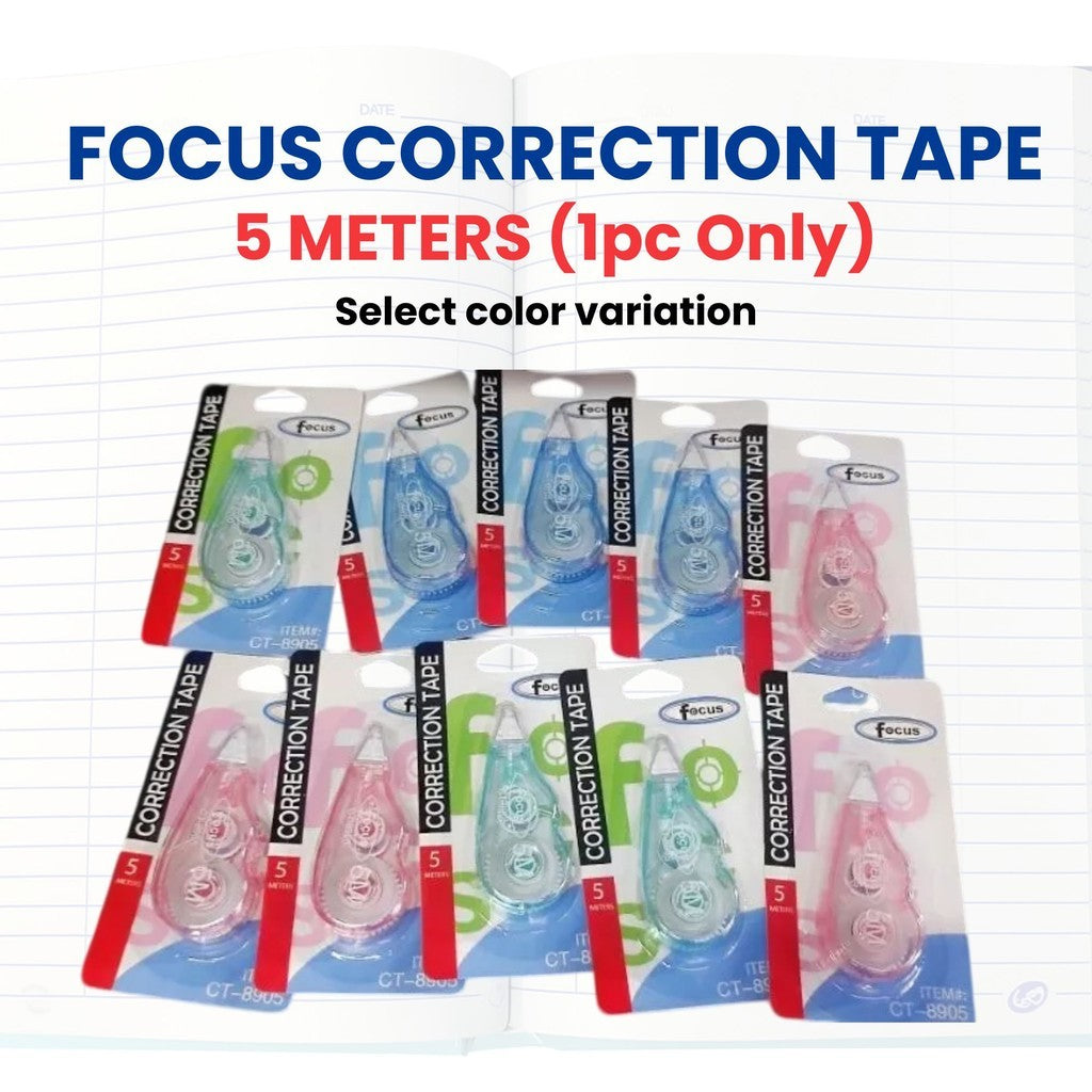 Costa Verde 1pc Correction Tape 5m 8m 10m 12m Length,  Instant Rewriting, School Office Supplies