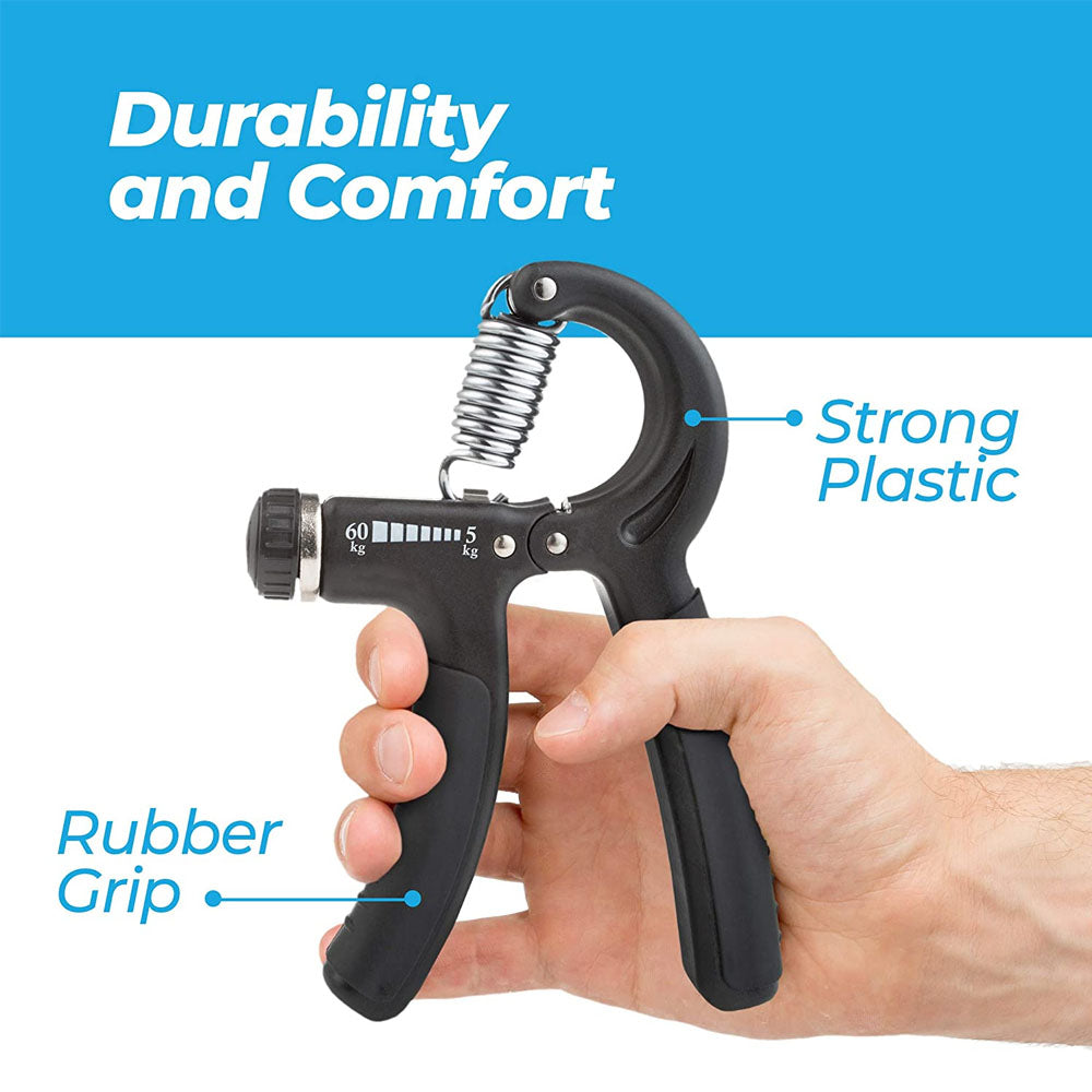 Adjustable Hand Grip Strengthener 10-60KG Forearm Exerciser Wrist Trainer for Finger Strength Fitness Workout