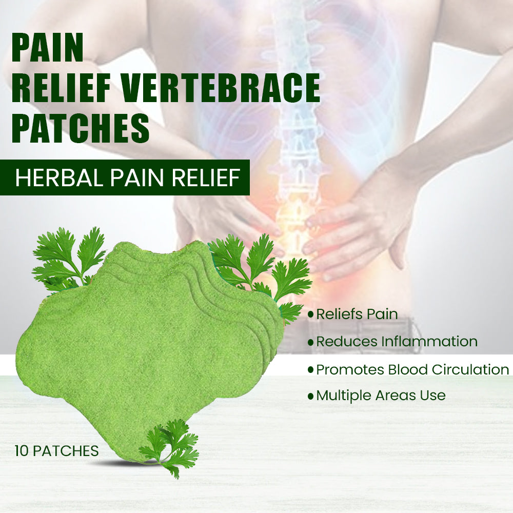 Herbal Knee Pain Relief Patches - Reduces Inflammation, Boosts Circulation, Multi-Area Use (10 Pcs)