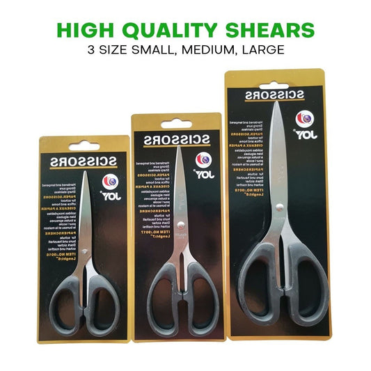 High-Quality Multipurpose Scissors Set - 6/7/8 Inch Stainless Steel for Office, Home & School Use