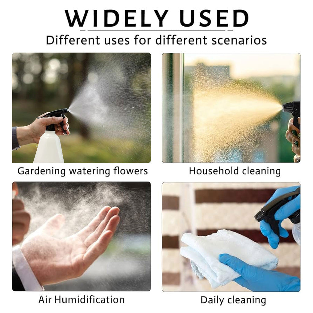 Spray Bottle with Adjustable Nozzle – 500ml Multi-Purpose Watering, Cleaning & Planting Tool