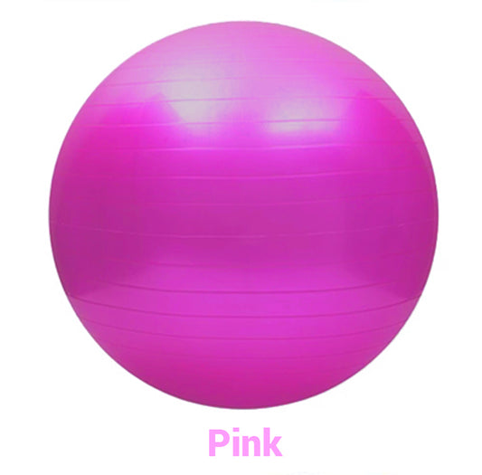 Anti-Burst Yoga Ball 2MM Thick - Stability Exercise Ball for Home Gym, Pilates, Fitness, Balance & Core Training