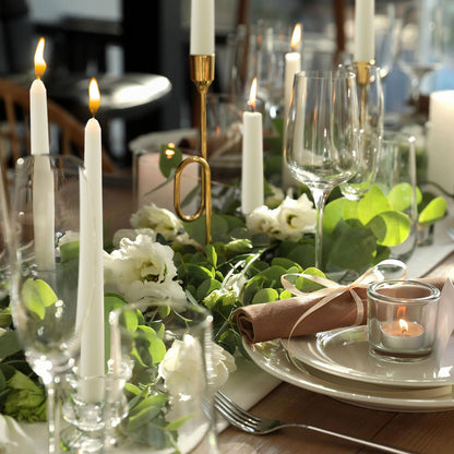 Esperma White Candle 20pcs/1pack – Dripless Smokeless Taper Candles for Prayer, Decor, Events