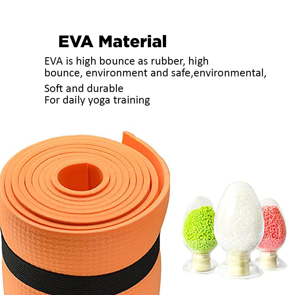 Yoga Mat Exercise Pad Thick Non-Slip, Durable Anti Slip 68 x 24 Fitness Yoga Mat for Men and Women | Choose Color Variations