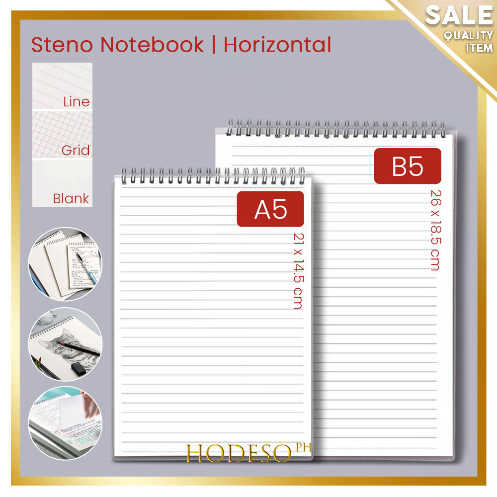 A5 A6 B5 Spiral book coil Notebook To-Do Lined Blank Grid Paper Journal Diary Sketchbook For School Supplies Stationery