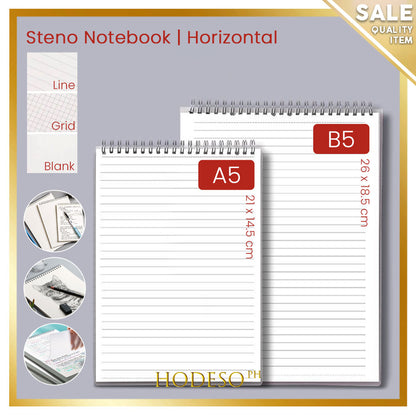 A5 A6 B5 Spiral book coil Notebook To-Do Lined Blank Grid Paper Journal Diary Sketchbook For School Supplies Stationery