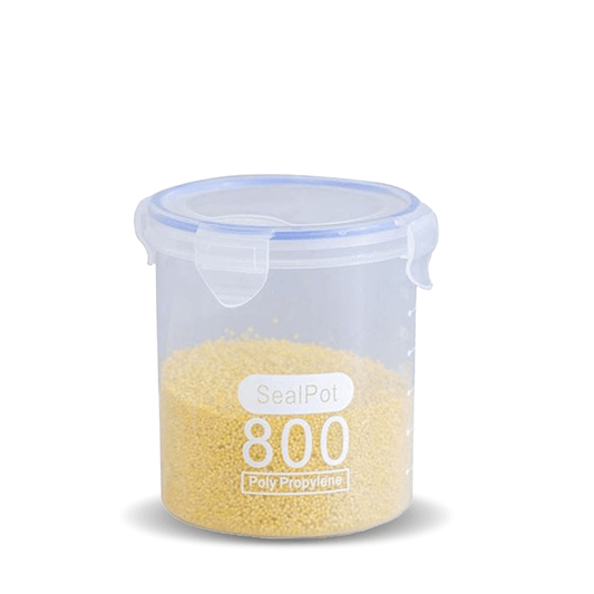Airtight Food Storage Container - BPA-Free Plastic Seal Pot with Locking Lid for Dry Goods & Kitchen Storage