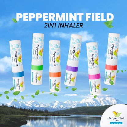Peppermint Field Nasal 2 in 1 Inhaler Relief Congestion and Vertigo Spa Aroma
