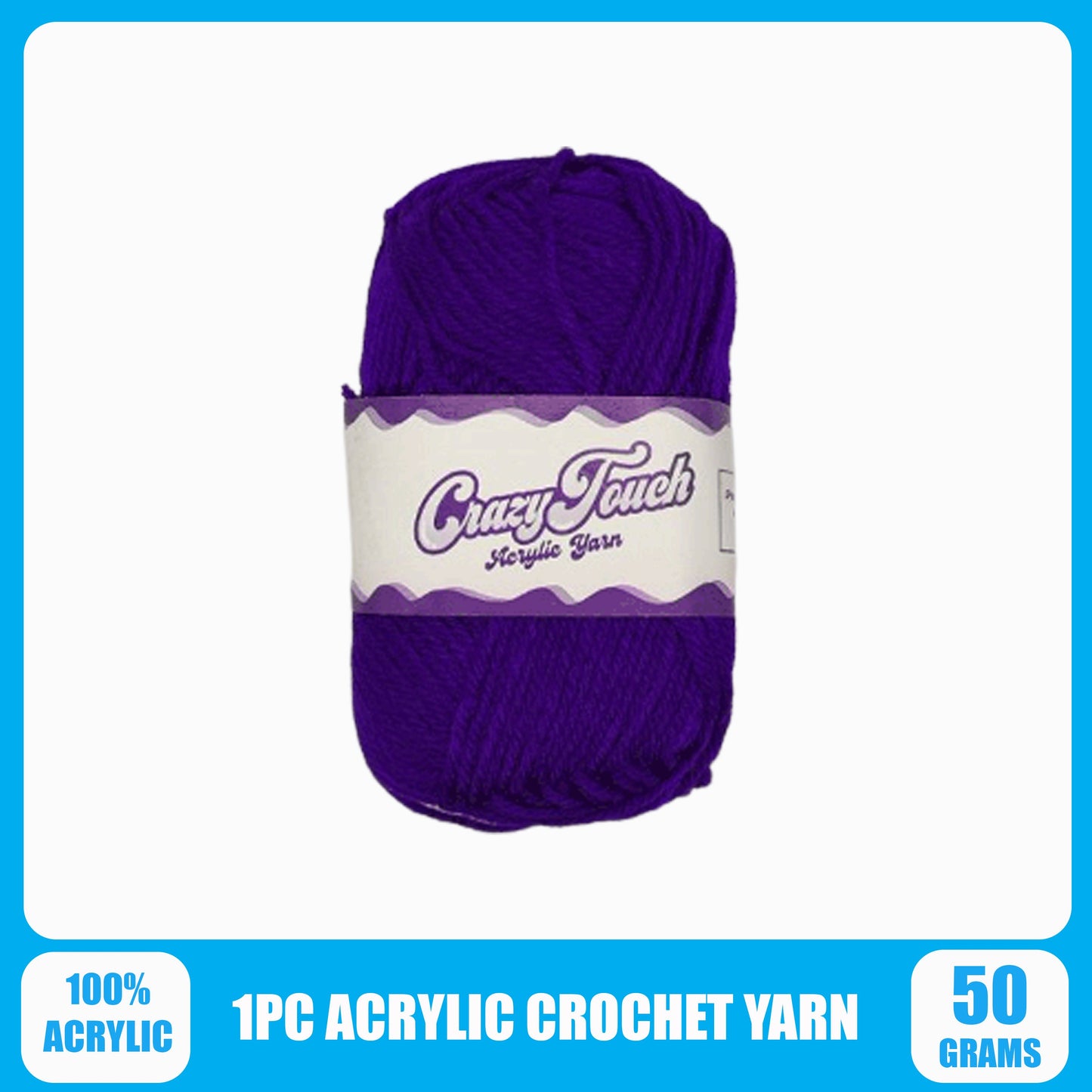 1pc. 50gram/Ball Acrylic Line Wool Yarn Thread Crochet Hook Weave Hand Knitting Soft Acrylic Yarn