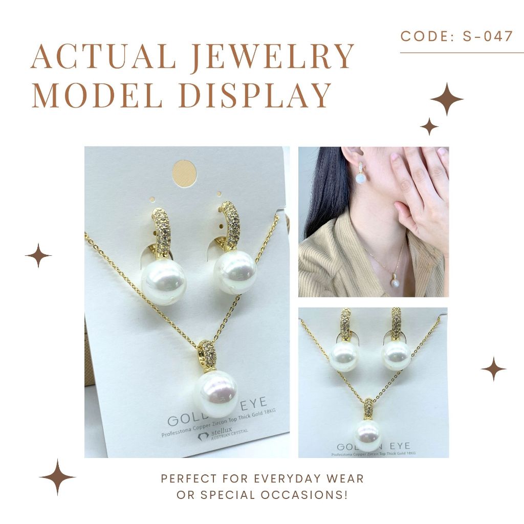 Jewelry Set for Women - Fashion Jewelry Silver/Gold Plated Necklace and Earrings Set