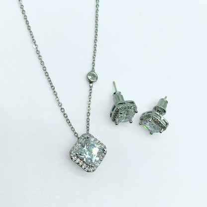 Jewelry Set for Women - Fashion Jewelry Silver/Gold Plated Necklace and Earrings Set