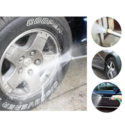 High-Pressure Water Spray Gun Nozzle Wand for Car Wash, Gardening, Cleaning - Adjustable Hose Attachment