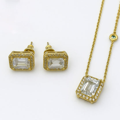 Jewelry Set for Women - Fashion Jewelry Silver/Gold Plated Necklace and Earrings Set