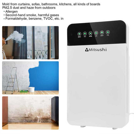 Air Purifier 220V Household Negative Ion Air Purifier Dust Mold Odor Allergen Removal Air Cleaner Bedroom Air Purifier