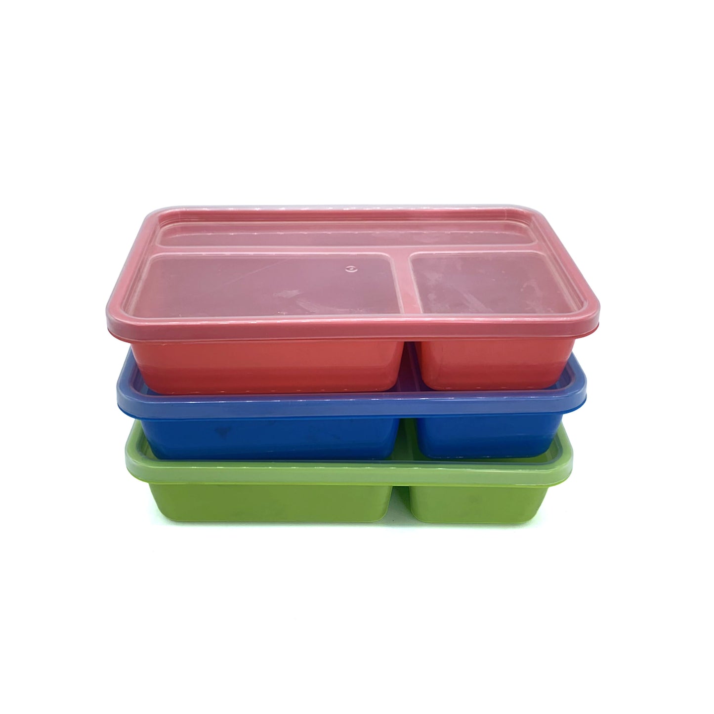 Lunch Box with Partition – Divided Bento Box | Reusable & Good Quality Food Container | Transparent Cove #4516