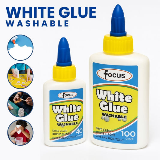 White Glue Washable 40g 100g | Strong Bonding Adhesive |  School Office Craft Glue