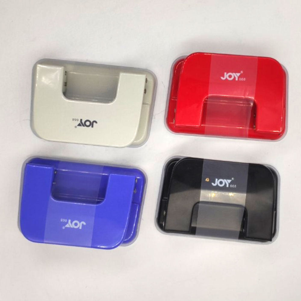 JOY 2 Hole Punch Heavy Duty Paper Puncher - Office & School Metal Punching Tool - A4 Document Binder