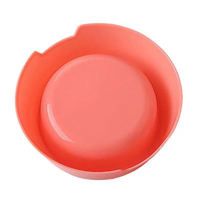 Non-Slip Pet Food Bowl PP Resin Durable Cat Dog Feeding Dish with Anti-Skid Base & Side Buckle