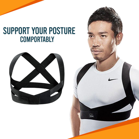 Adjustable Back Posture Corrector Brace | Spine & Shoulder Support for Men & Women | Upper Back Pain Relief