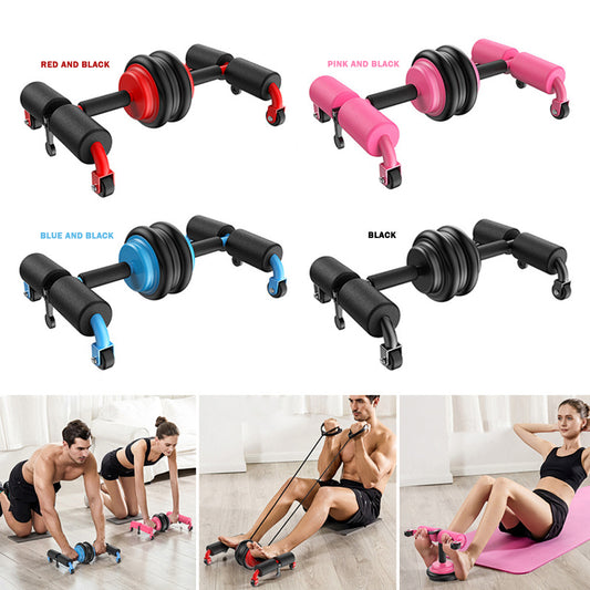 Multifunctional Abdominal Muscle Wheel Push-up Stand Suction Cup Abdominal Disc Sit-up Aid Fitness Equipment For Women & Man