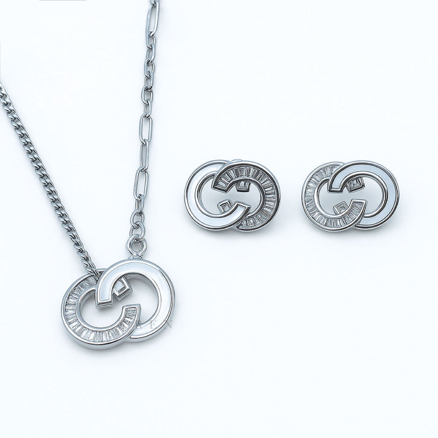 Jewelry Set for Women - Fashion Jewelry Silver/Gold Plated Necklace and Earrings Set