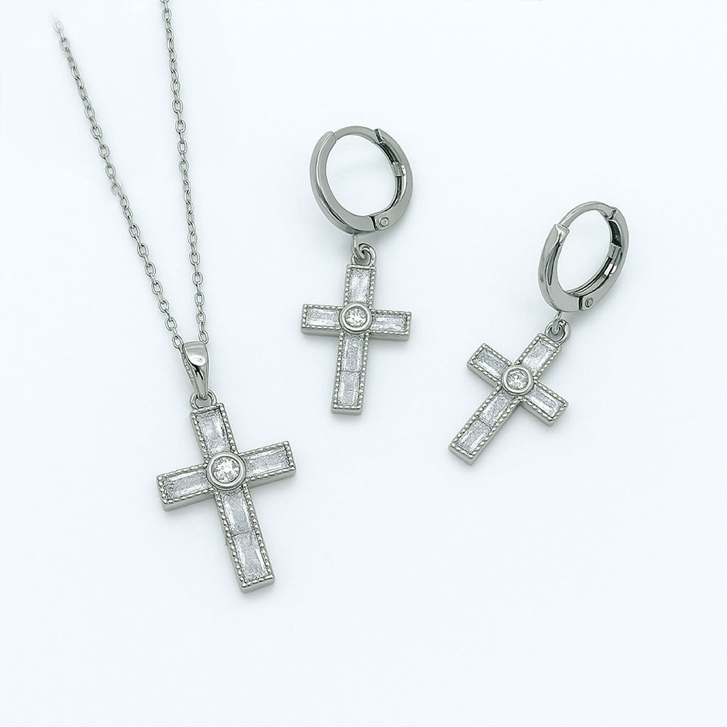 Jewelry Set for Women - Fashion Jewelry Silver/Gold Plated Necklace and Earrings Set
